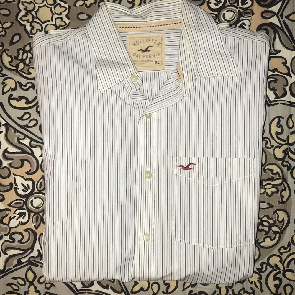 Hollister Pinstriped button down